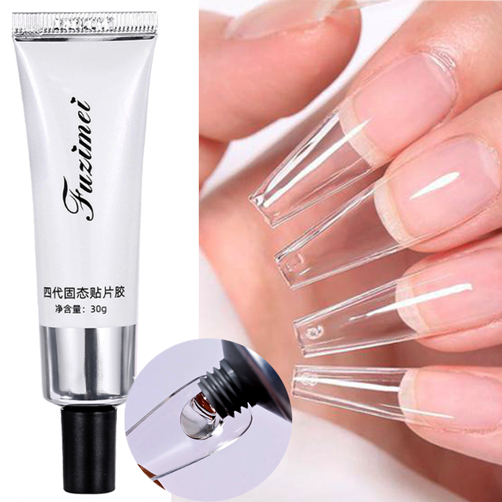 Nail Extension Form - 非常に強い偽の爪の接着剤,透明なフィンガーフォーム,接着剤,UVエクステンション,30g, 20g, 10g