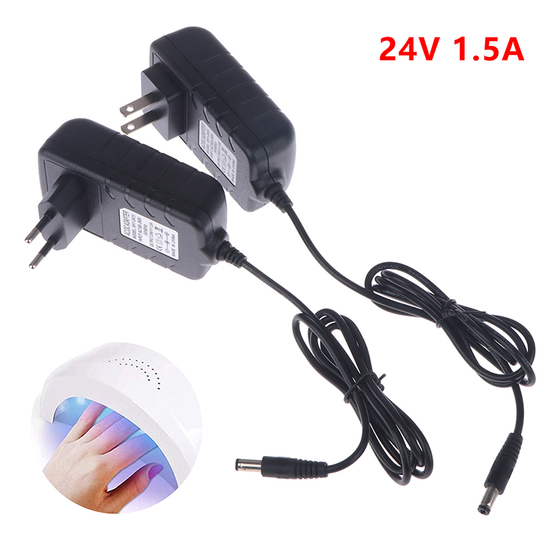 Uv Led Lamp Nail - 【24V 1.5A 電源アダプター充電器 36W EUプラグ AC