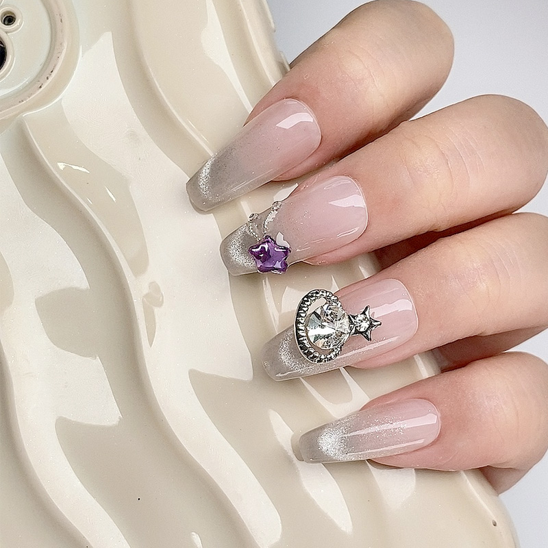 TSZS 10 ピース/ロット金属小さな惑星ダイヤモンドネイ - Nail Art Lotso のレビューと価格