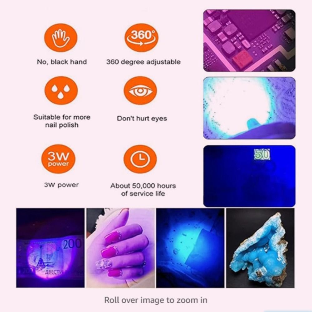 ポータブル 5 ワット/3 ワット UV Led ネイルラン - Uv Led Lamp Nail のレビューと価格