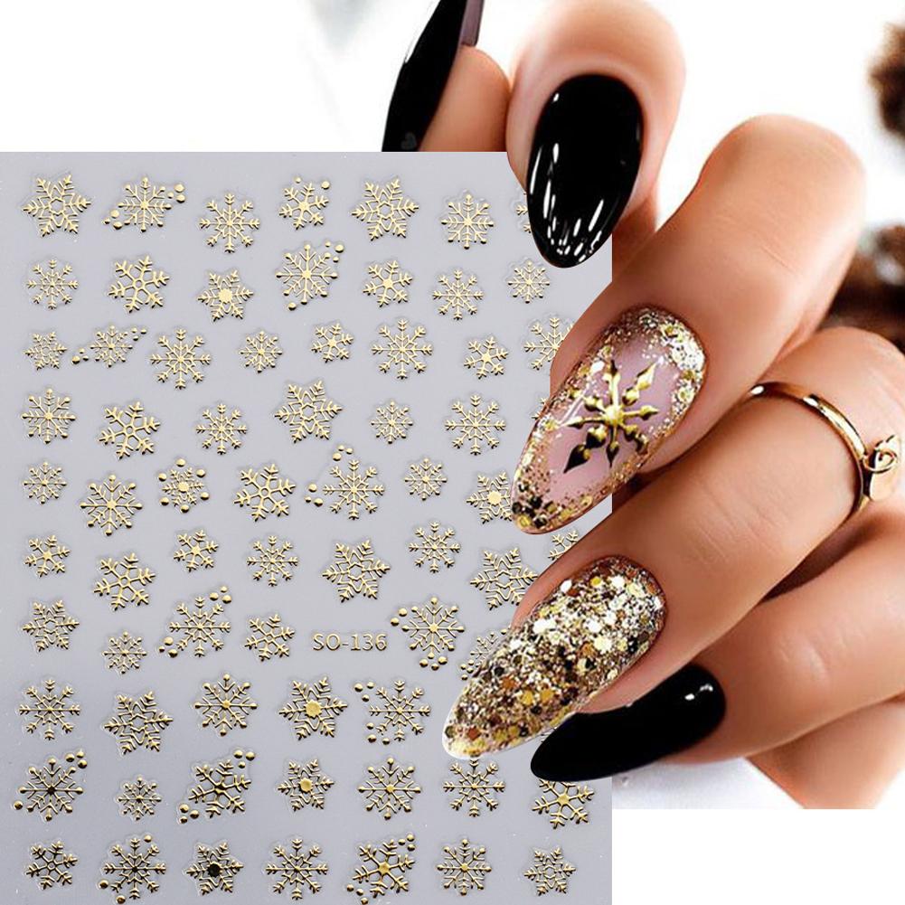 クリスマスネイルアートステッカー ネイルデカール 自己粘着  - Nail Art Xmas Stickers のレビューと価格