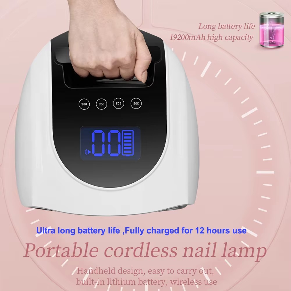 充電式96Wネイルランプ、ミラー反射ベース付きジェルポリッシ - Uv Led Lamp Nail のレビューと価格