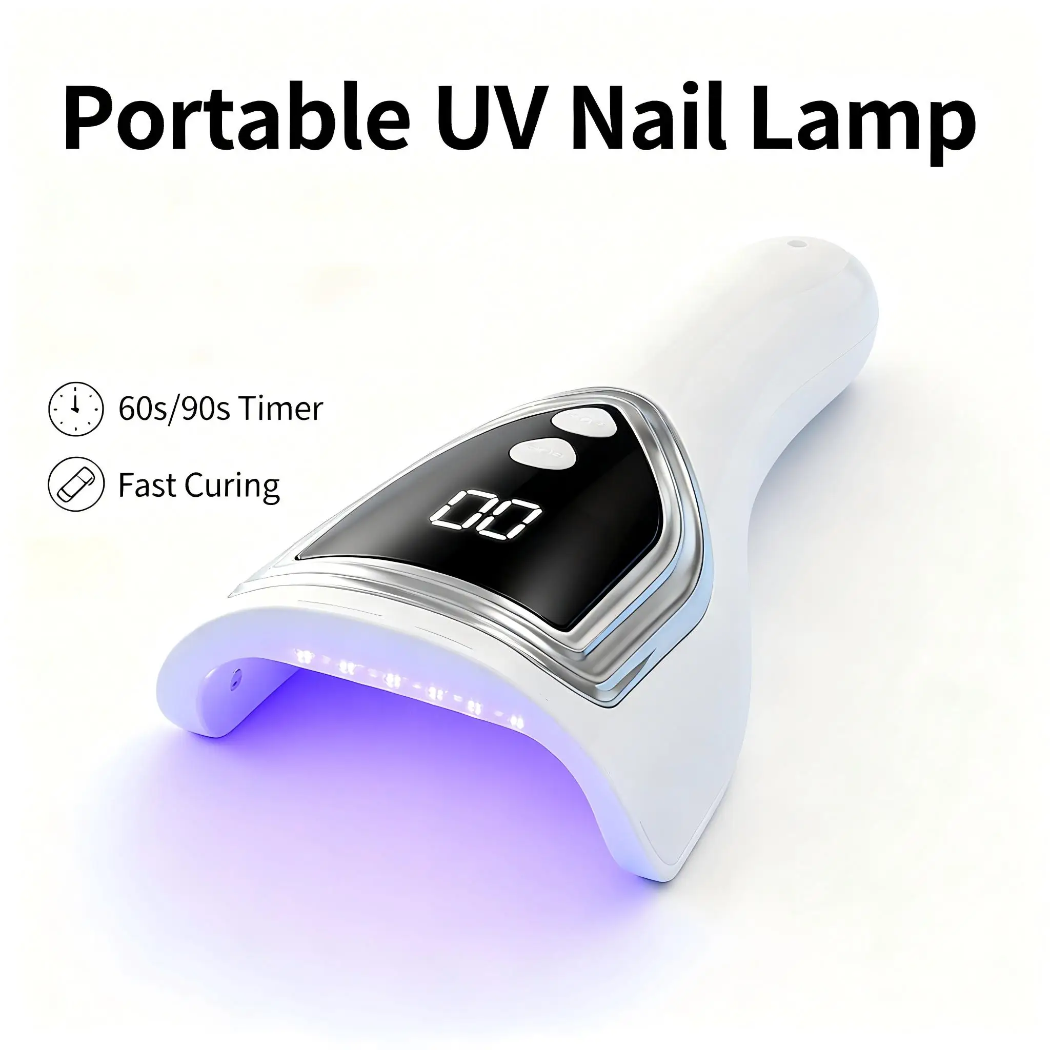 ポータブルUVネイルランプ、充電式ハンドヘルドLEDネイルド - Uv Led Lamp Nail のレビューと価格
