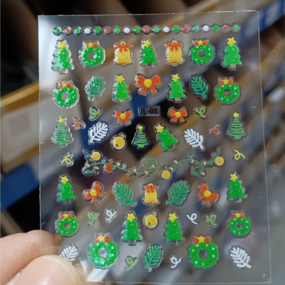 ネイルアート用ステッカー,クリスマス,カラフル,キラキラ,雪 - Nail Art Xmas Stickers のレビューと価格