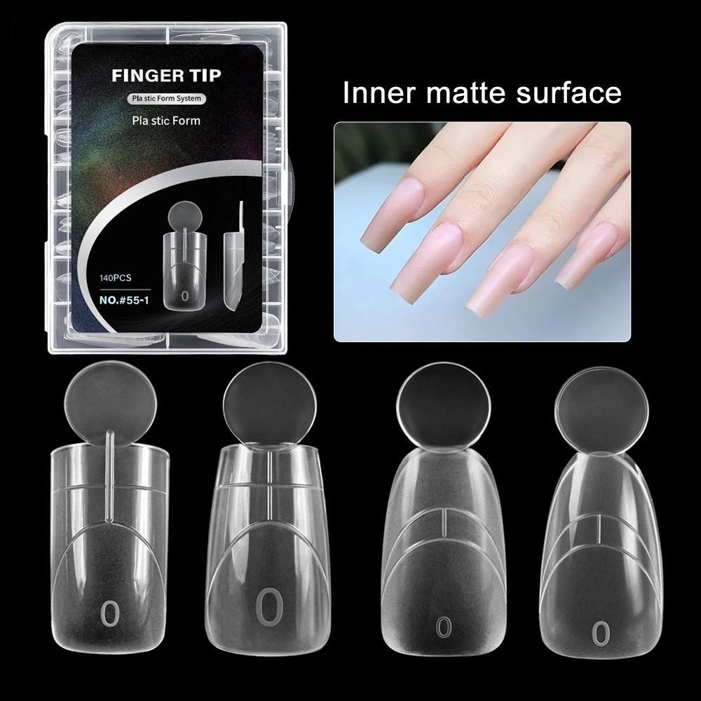140個入り マット仕上げ フレンチネイル デュアルフォーム - Nail Extension Form のレビューと価格