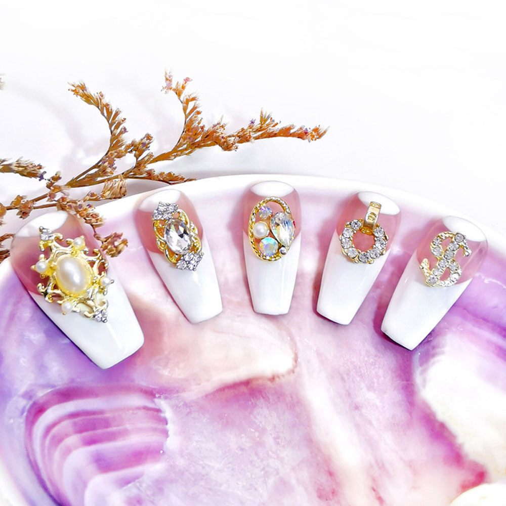 ネイル用ジュエリー,合金,10個ピース/ロットバッチ,ドル記 - Nail Art Lotso のレビューと価格