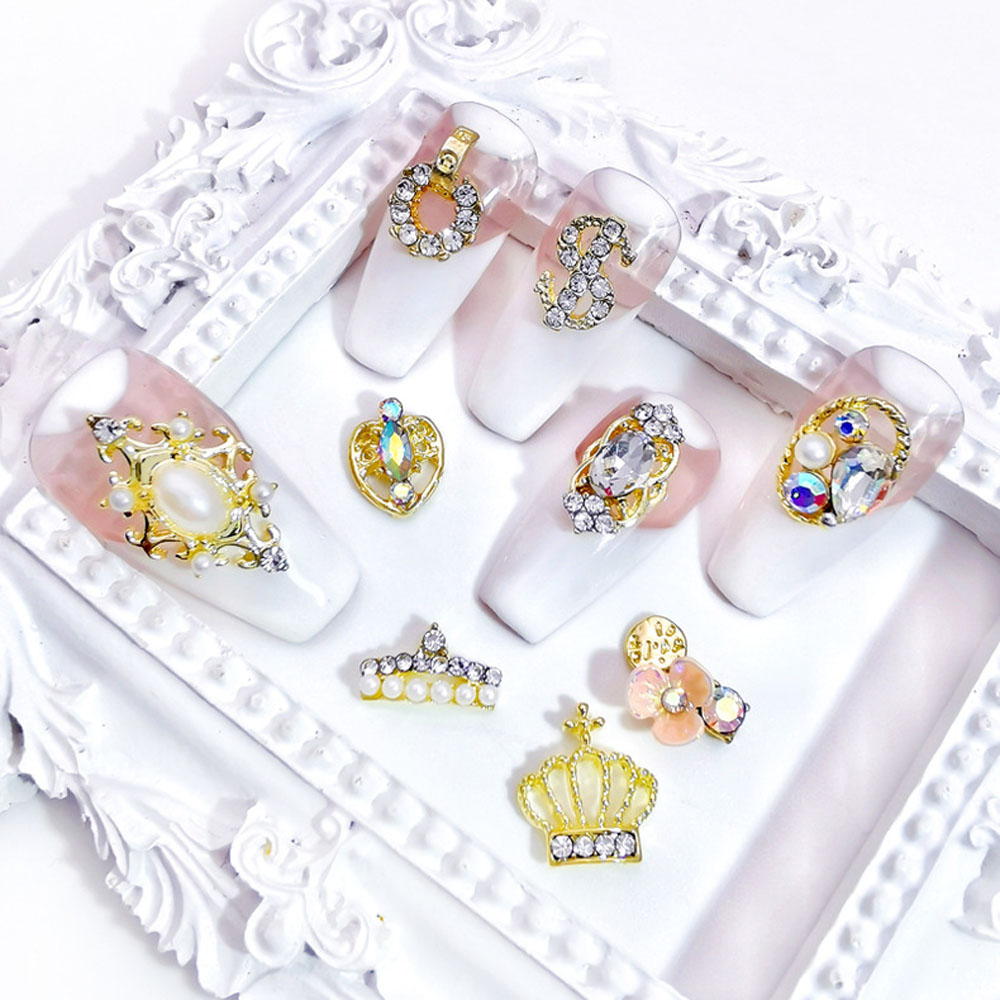 ネイル用ジュエリー,合金,10個ピース/ロットバッチ,ドル記 - Nail Art Lotso のレビューと価格