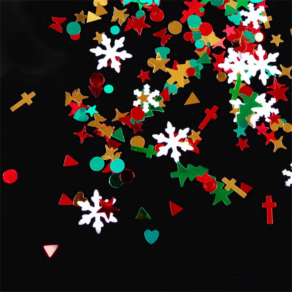 ネイルフレーク メタルスライス 薄いフレーク クリスマスツリ - Nail Art Xmas Tree のレビューと価格