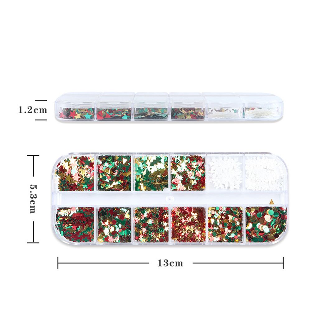 ネイルフレーク メタルスライス 薄いフレーク クリスマスツリ - Nail Art Xmas Tree のレビューと価格