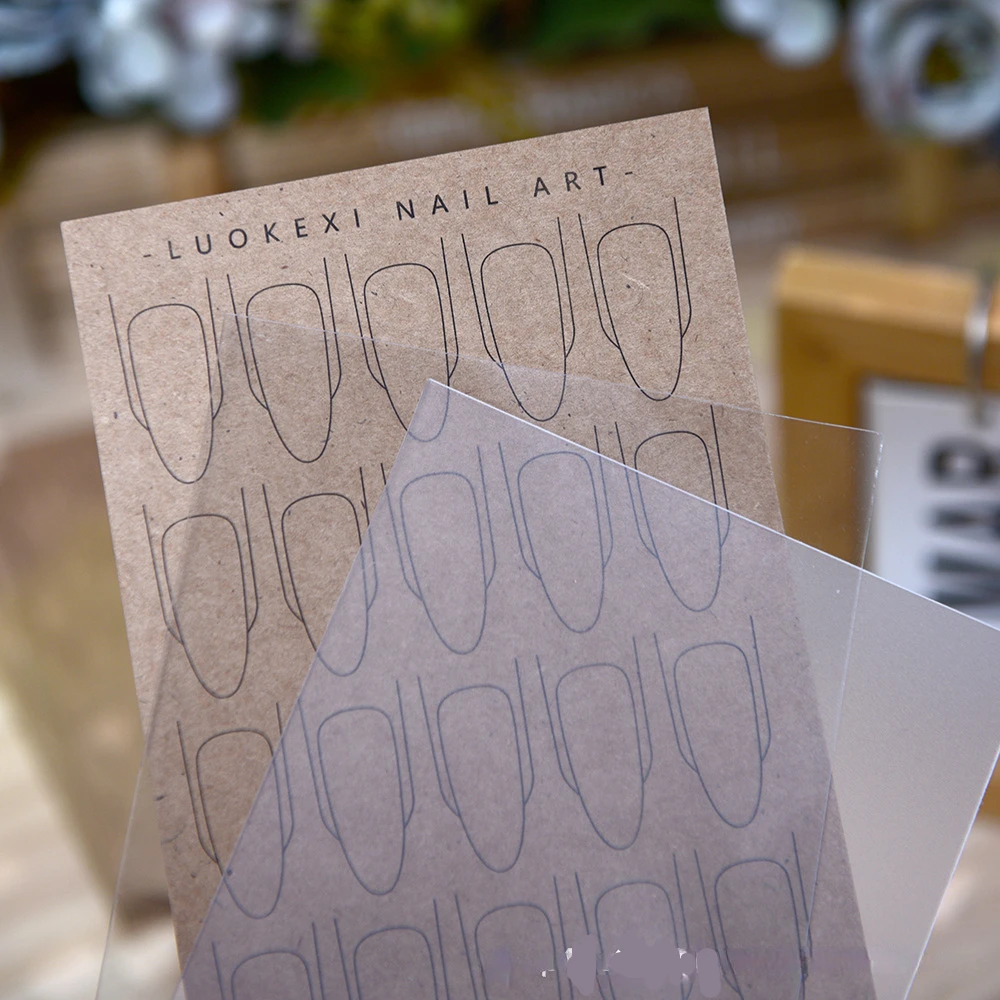 ネイル練習紙ジャム透明プラスチックボードフランスロングショー - Nail Art France のレビューと価格