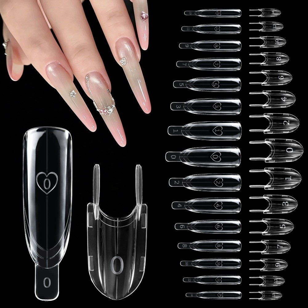120個入り ロケット型サンドイッチデュアルネイルフォーム  - Nail Extension Form のレビューと価格