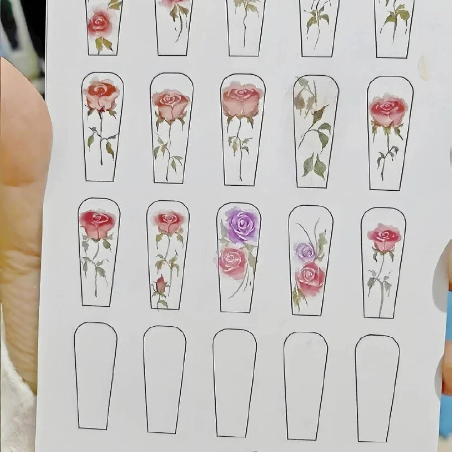 防水プラスチックネイルアートペーパー,両面,ロング,ショート - Nail Art France のレビューと価格